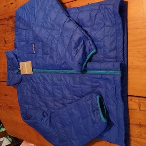 Nwt Patagonia sz xl passage blue nano puff brick quilt jacket